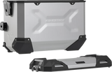 SW-Motech TRAX ADV Aluminum Case System, 37-Liter Silver Cases for Honda NC750 2016-2020, Part KFT.01.699.70001/S