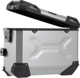 SW-MOTECH TRAX ADV 37-Liter Aluminum Case System, Silver – Suzuki V-Strom 650 2016–2024, Part KFT.05.876.70001/S