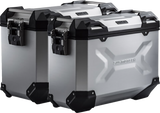 SW-MOTECH TRAX ADV Aluminum Case System, 82-Liter Silver Set for BMW F 650 GS, F 700 GS and F 800 GS 2008-2018, KFT.07.559.70001/S