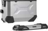 SW-MOTECH TRAX ADV 37-Liter Aluminum Case System, Silver – Suzuki V-Strom 650 2016–2024, Part KFT.05.876.70001/S