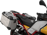SW-MOTECH TRAX ADV Aluminum Case System, 82-Liter Silver Kit for Moto Guzzi V85 TT 2019–2024, KFT.17.925.70000/S
