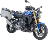 SW-MOTECH TRAX ADV 45-Liter Silver Aluminum Case System for BMW R 1200/1250 R 2014–2024, Part KFT.07.573.70100/S