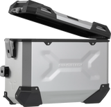 SW-MOTECH TRAX ADV 45L Silver Aluminum Case System for Kawasaki Versys 650 2014-2024, Part KFT.08.518.70100/S