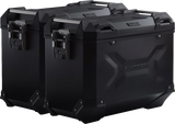 SW-MOTECH TRAX ADV 45-Liter Aluminum Side Case System for Kawasaki Versys 1000 2018-2023, Black, KFT.08.922.70101/B