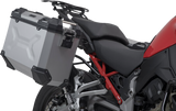 SW-MOTECH TRAX ADV 37-Liter Aluminum Case System, Silver, Ducati Multistrada V4 2021-2024, KFT.22.822.70200/S