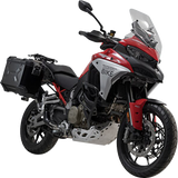 SW-MOTECH TRAX ADV 37-Liter Aluminum Case System for Ducati Multistrada V4, Black, KFT.22.822.70200/B