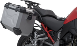 SW-MOTECH TRAX ADV 45L Aluminum Case System for Ducati Multistrada V4 2021-2024, Silver, KFT.22.822.70300/S