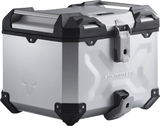 SW-Motech TRAX ADV 38-Liter Top Case System for BMW G 310 GS 2017–2024, Silver, Part Number GPT.07.862.70000/S