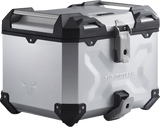 SW-MOTECH TRAX ADV 38-Liter Top Case System, Silver, Suzuki V-Strom 650/1000/1050 2014-2026, Part GPT.05.440.70002/S