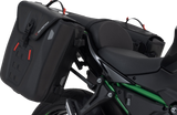 SW-MOTECH SysBag WP M Side Bag System with SLC Carriers for Kawasaki Ninja 650 and Z650 2016-2024, Black, BC.SYS.08.866.31001B