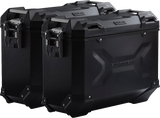 SW-MOTECH TRAX ADV 37L Black Aluminum Case System with EVO Side Carrier for BMW F 650 GS and G 650 GS, KFT.07.094.70000/B