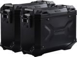SW-MOTECH TRAX ADV 37-Liter Black Aluminum Case System for KTM 950/990 Supermoto, Part KFT.04.621.70000/B