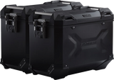 SW-MOTECH TRAX ADV 45-Liter Black Aluminum Case System for Suzuki V-Strom 1000 2014-2019, KFT.05.440.70101/B