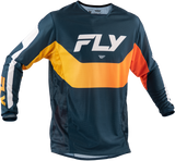 FLY RACING Small Kinetic Mesh Jersey Navy/Orange 380-316S