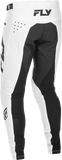 Fly Racing Rayce Bicycle Pants White/Black Size 32 – MTB and BMX Performance Riding Trousers