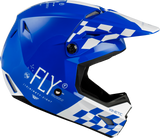 FLY RACING 2X Kinetic Lite Rival Helmet Gloss Blue/White 73-34752X