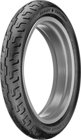 Dunlop D401 Front Motorcycle Tire 100/90-19 with Harley-Davidson Branding