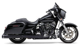 Cobra 6291RB 4.5-Inch Groove Tip Slip-On Muffler, Black, Harley-Davidson FLH/FLT 2017-2025