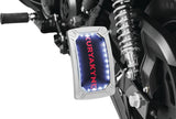 Kuryakyn 3190 Nova Curved Vertical Mount Side License Plate Holder, Chrome
