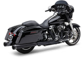 Cobra 6291RB 4.5-Inch Groove Tip Slip-On Muffler, Black, Harley-Davidson FLH/FLT 2017-2025