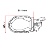 ZETA Max Foot Peg Yamaha Black ZE93-2610