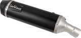 LEOVINCE 14449EBU Slip-On Muffler, Black Stainless Steel