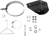 LEOVINCE 14449EBU Slip-On Muffler, Black Stainless Steel
