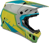 Fly Racing Formula CC Strike Motorcycle Helmet Matte Gray/Green/Teal Medium 73-4365M