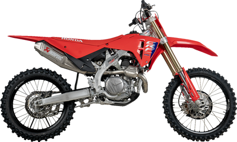 AKRAPOVIC Evolution Line Exhaust System - Titanium - CRF450R/CRF450RX S-H4E1-FDHLT