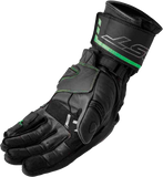 RST S1 Leather Motorcycle Gloves, Black and Fluorescent Green, Small – Part Number 103650F.GRN-08