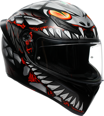 AGV K1 S Helmet - Lyzard - Matte Black/Gray/Red - 2XL 2118394003-044-XXL