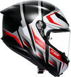 AGV K6 S Helmet - Karve - Matte Black/White/Red - Medium 2118395002-025-M