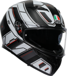 AGV K3 Helmet - Rivia - Matte Black/White - Small 2118381004-019-S
