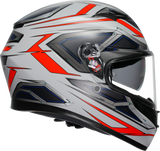 AGV K3 Helmet - Space - Matte White/Red Fluo - XL 2118381004-020-XL