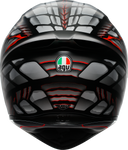 AGV K1 S Helmet - Lyzard - Matte Black/Gray/Red - 2XL 2118394003-044-XXL