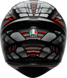 AGV K1 S Helmet - Lyzard - Matte Black/Gray/Red - 2XL 2118394003-044-XXL