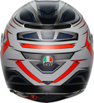 AGV K3 Helmet - Space - Matte White/Red Fluo - XL 2118381004-020-XL