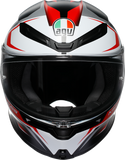 AGV K6 S Helmet - Karve - Matte Black/White/Red - Medium 2118395002-025-M