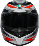AGV K3 Helmet - Space - Matte White/Red Fluo - XL 2118381004-020-XL