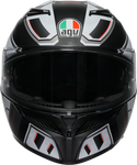 AGV K3 Helmet - Rivia - Matte Black/White - Large 2118381004-019-L