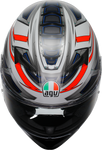 AGV K3 Helmet - Space - Matte White/Red Fluo - XL 2118381004-020-XL