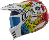 ICON Elsinore Doodle 3 Motorcycle Helmet, White, Medium, Part Number 0104-3439