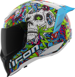ICON Ultraflite Doodle 3 MIPS Helmet, Blue, XL, Part Number 0101-18065