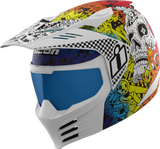 ICON Elsinore Doodle 3 Helmet, White, 3XL, Part Number 0104-3443