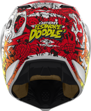 ICON Elsinore Doodle 3 Helmet, White, 3XL, Part Number 0104-3443