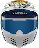 ICON Elsinore Doodle 3 Helmet, White, 2XL, Part Number 0104-3442