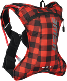 USWE Outlander 2L Hydration Pack, Flannel Red/Black, Part Number 5202076048