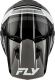 Fly Racing Youth Kinetic Scrap Helmet Black/White/Grey, Size YL, Part Number 73-2006YL