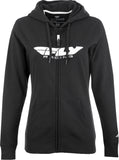 Fly Racing Women's Corporate Zip Up Hoodie in Black, Part Number 358-5090S