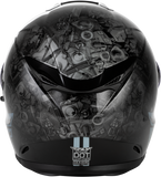 Fly Racing Sentinel Mech Full-Face Motorcycle Helmet Black/Grey/Red Large, Part Number 73-8431L